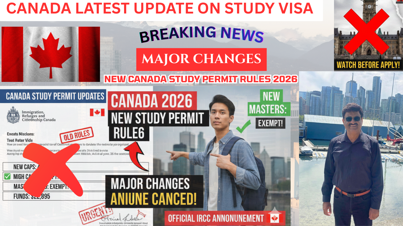 Latest Update on new Canada Study Permit Rules 2026 | Life Consultants | Canada | Latest News